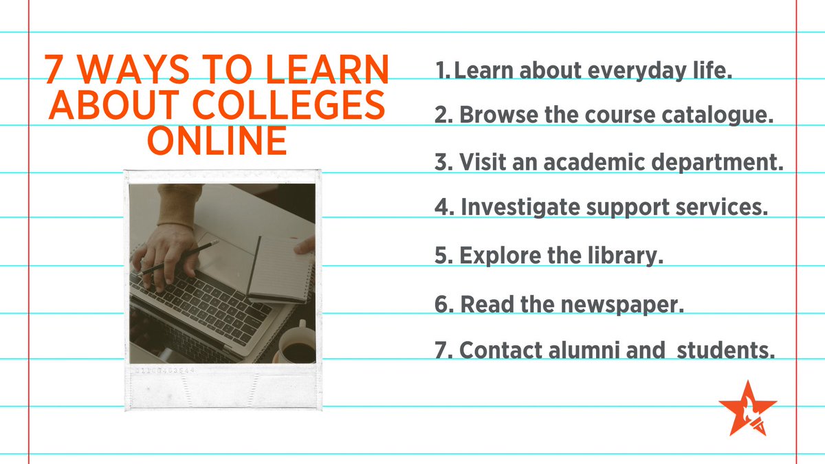 educationusanz's tweet photo. Aside from taking a virtual tour of a college (which we shared tips about last week), there are still more ways that you can learn about a school without visiting in person! Check out our top 7 tips for learning about a college. https://t.co/tRxsDwVGJS
