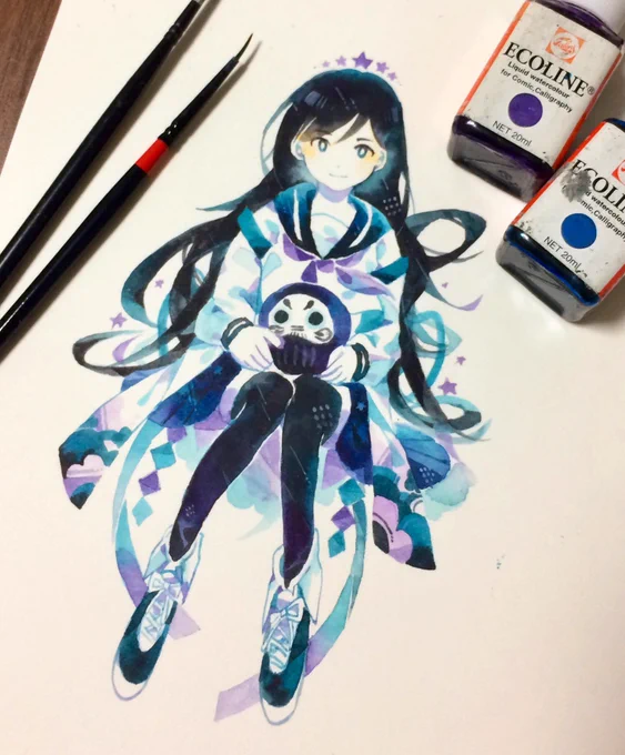 なんだかんだ増えたカラーインク絵まとめ2弾 