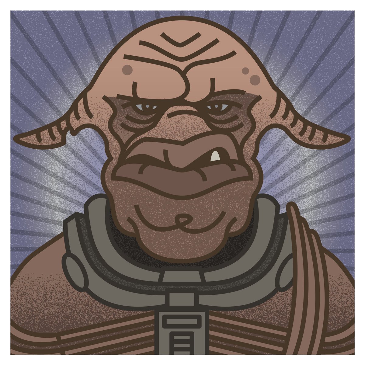 Day 27 - Monster-a-day illustration challenge. Aknot, a Mangalore from Luc  Besson's The Fifth Element (1997) #inktober