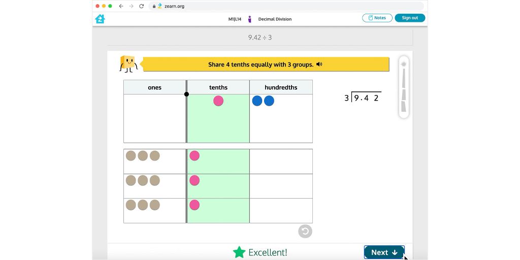 zearned's tweet image. Breaking down complex problems into smaller steps helps students make sense of what’s being asked of them. Addressing misconceptions as soon as they arise is the best way to set all students up for future success! 🏆#asynchronouslearning #equitablemath #edtech