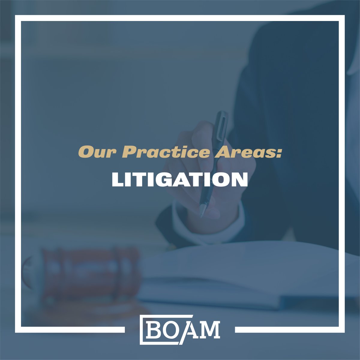 BOAMLaw's tweet image. BOAM attorneys are routinely engaged to litigate cases through trial, as well as to seek cost-effective resolutions through mediation and arbitration.