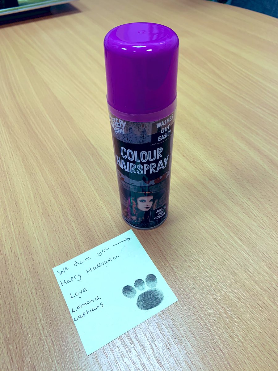 🎃 When you arrive back at <a href="/DHS_LomondHouse/">@DHS_LomondHouse</a> Head Quarters to find this 😱 😳 🤦🏻‍♀️ What creative captains we have @_DHSPhysics - I wonder who gave them this idea! 😉  <a href="/linzimackell/">Linzi Mackell</a> You are lucky you are safe! 🤣 #TrickorTreat #HalloweenCountdown #LomondLions 🐾