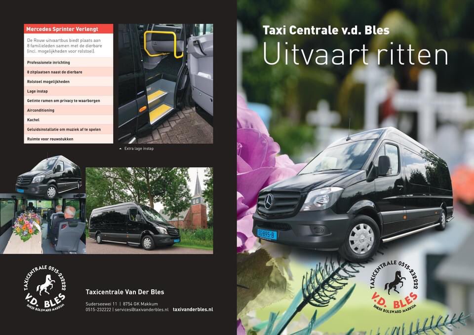 renevanderbles's tweet photo. Taxicentrale van der Bles , ook voor uitvaart vervoer , bel voor info 0515232222 https://t.co/LhzcNyoiV9