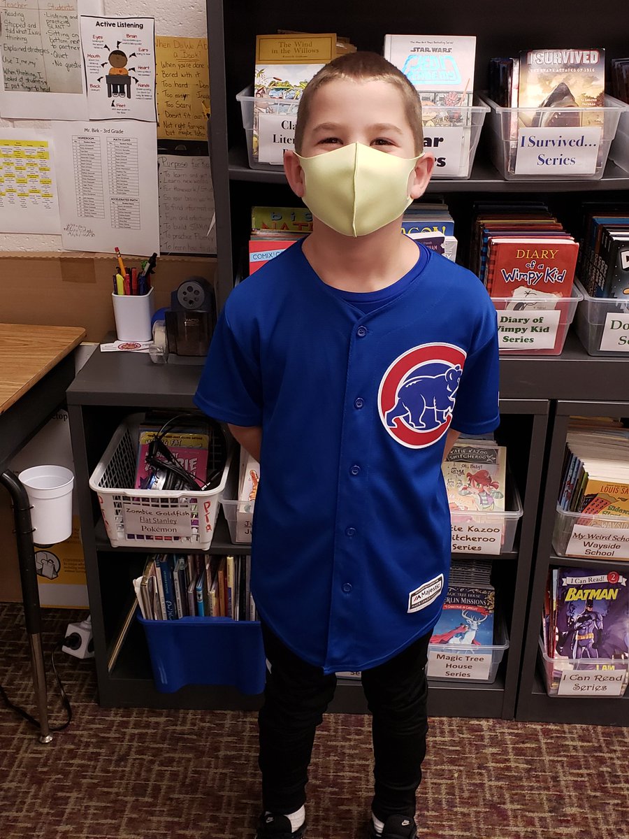 dougbirk's tweet photo. Day 2 of Spirit Week is Team day. Lots of sports jerseys & shirts in our class. Here is post #1. #sd113a #rvresilient #rvican #RVSpiritWeek https://t.co/ga8LxjeAoy