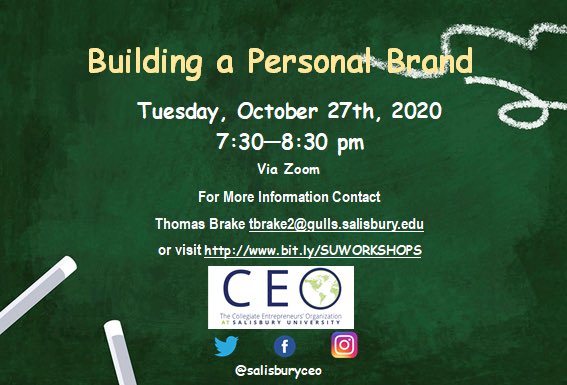 salisburyceo's tweet photo. Join CE🌎 tonight via Zoom and learn how to build and improve your personal brand!
For more information: https://t.co/OtEMzUEjO0 https://t.co/1jlU5lbHuJ