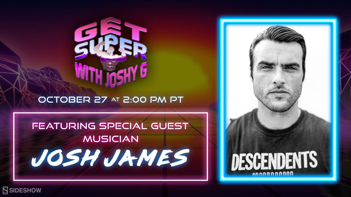 collectsideshow's tweet photo. It's another episode of Get Super! Join our host Joshy G for an interview + work out sesh with musical guest, Josh James today at 2 PM PDT! https://t.co/7MapdpGduO

@joshjamesxxx #SideshowCollectibles #GetSuper #JoshJames https://t.co/9yF3ZBdfGz