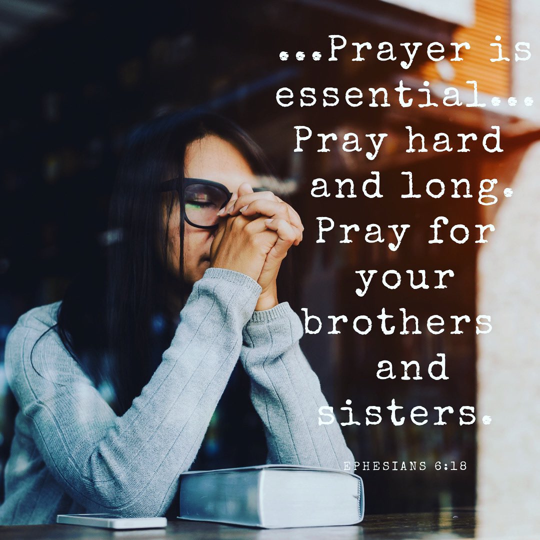 PhilsFriends's tweet image. We wanted to share this version of Ephesians 6:18 from the Message Bible for all of our friends in the fight. 
 
We’re in this together.  
philsfriends.org 
 
#cancersupport #cancerisstrong #hopeisstronger