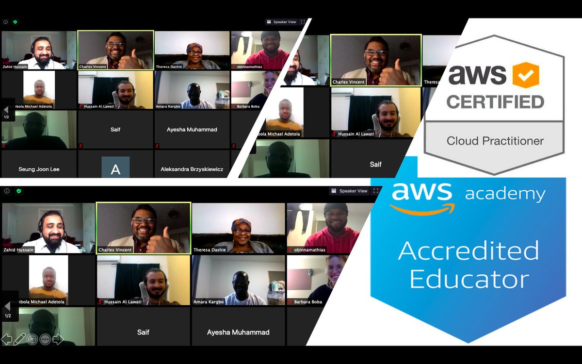 V__Charles's tweet photo. Delighted to have delivered "Cloud Computing-Business Computation Needs with AWS/Azure" along with Dr. Hussain during the Career Booster Week @UniofBradford. The journey is long; to make it short, join our MSc in Applied AI&amp;DA😀@officestudents @DCMS @OfficeforAI #JoinYourAIFuture https://t.co/NPp6WbctBu