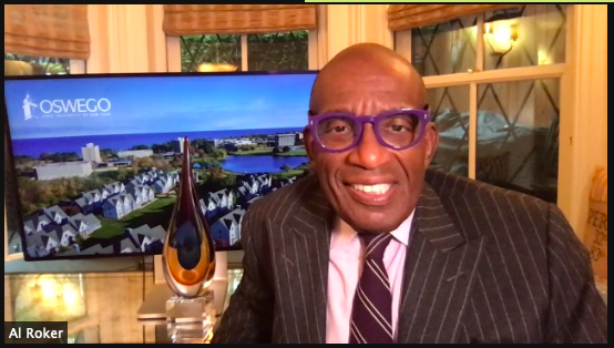 AASCU's tweet image. “That’s what state colleges do. They’re affordable, they’re the highest quality education, and they allow low- and middle-income kids to find a dream.”—@alroker accepting the Distinguished Alumnus Award at #aascuAM20