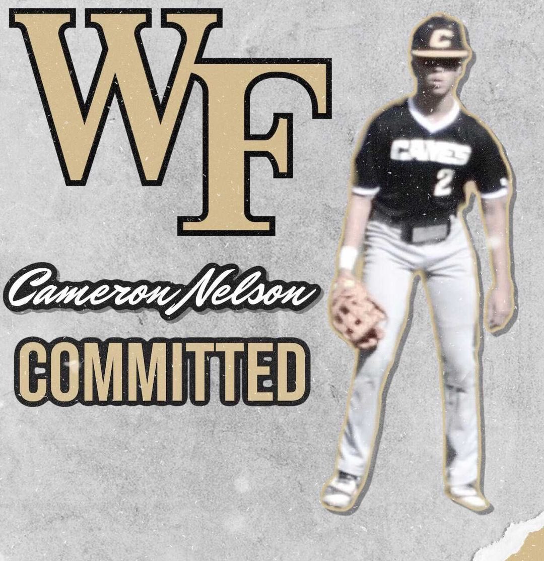 _cameronnelson's tweet photo. I am excited to announce that I will be verbally commiting to Wake Forest University. I would like to thank God, my family, coaches, and friends for the support. Excited to become a Demon Deacon🎩. #godeacs https://t.co/9lw2vSNb4U