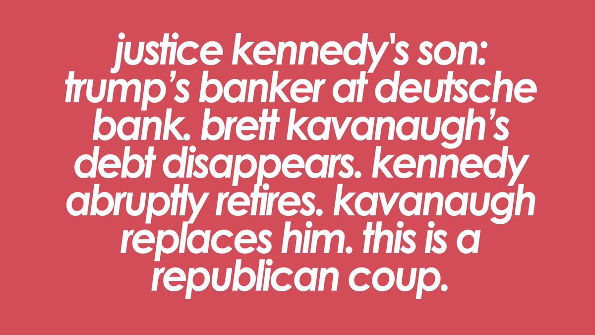 TheShoeLady33's tweet image. Follow the 💰 Money. #DeutscheBank 
#KavanaughisCompromised