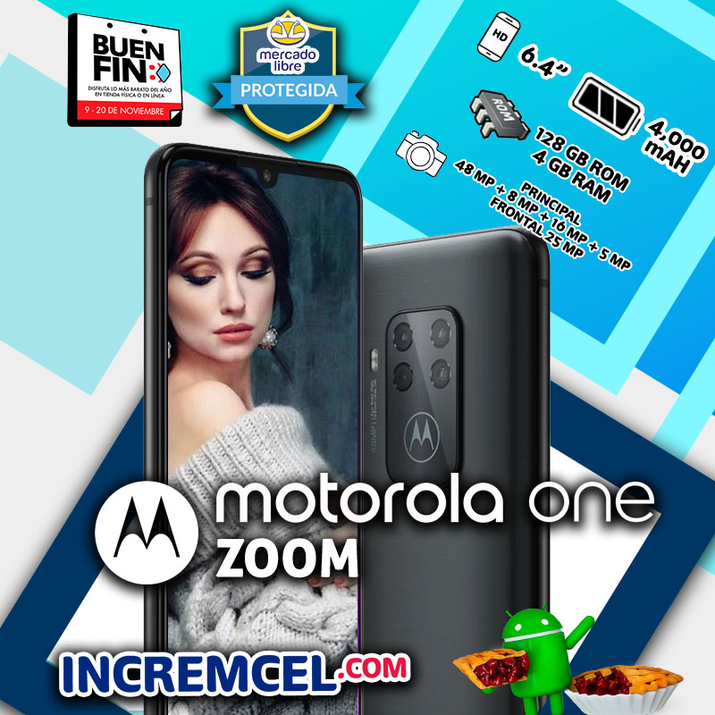 Incremcel's tweet photo. Con innovador sistema de cuatro cámaras, el Moto One zoom no dejará de sorprenderte. Cámara de 48 mpx y estabilizador óptico de imagen, obtienes fotos nítidas en cualquier momento sin importar las condiciones de iluminación.

Consíguelo a buen precio en https://t.co/OQnVO7NiL3 https://t.co/pJSZ17ZHH2