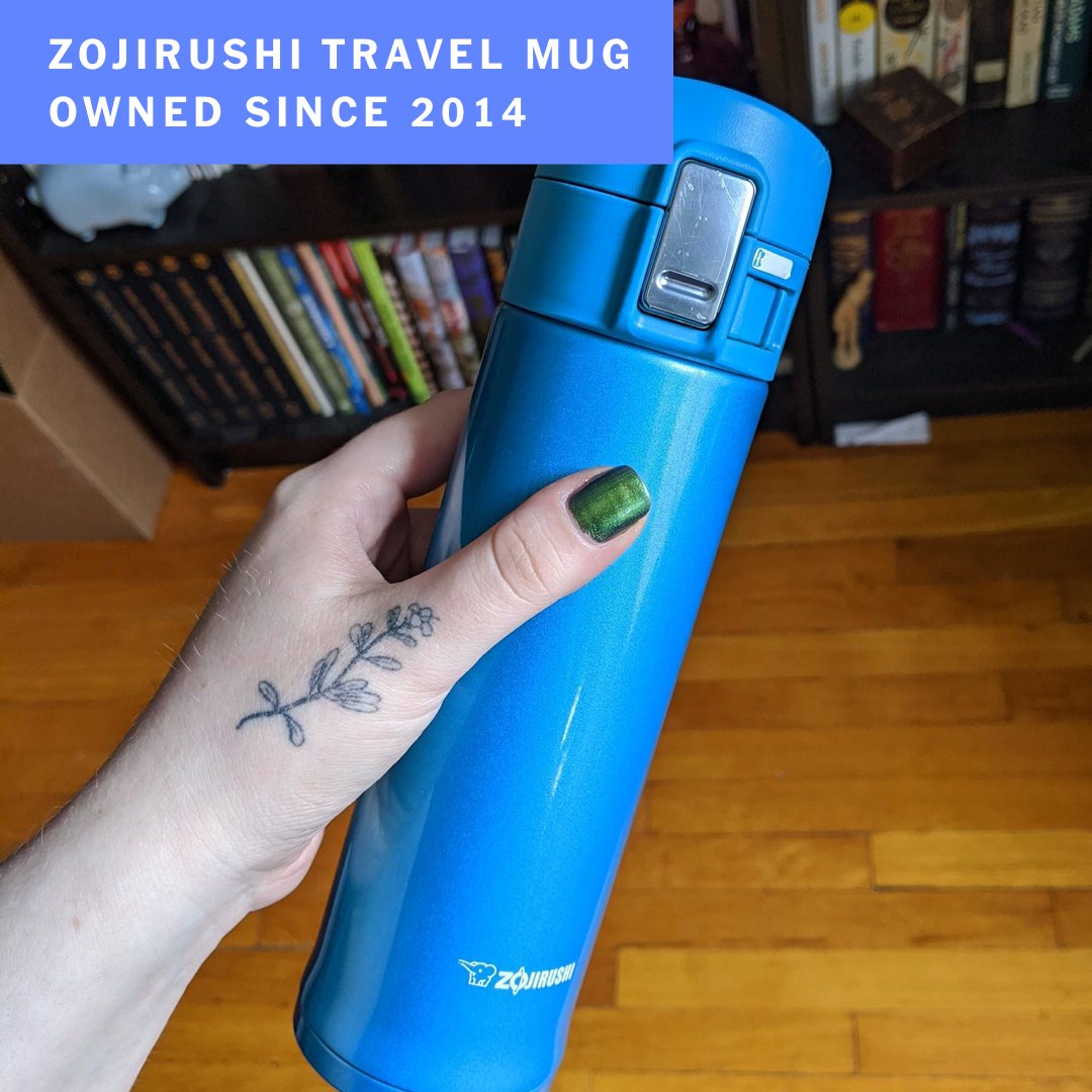 Zojirushi 16 Oz. Smoky Blue Stainless Mug - SM-KHE48AG