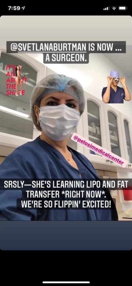 This is why medicine is going into the toilet. FNP takes a liposuction course provided by two Ob/Gyns specializing in cosmetic gynecology. NP is from AZ, a state where NPs can practice "independently". Course is in NJ. FNP "specialty" is an O/P curriculum in primary care-the SOP