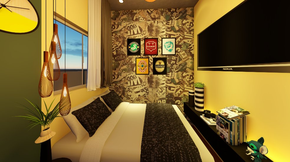 recifeemeu's tweet photo. Projeto de quarto pequeno com cores quentes, aproveitando a parede como espaço para prateleiras, realçando o ambiente. #maisummimo #Arquitetura #projetointeriores #designdeinteriores #projetando #arte https://t.co/uTxTWm8hIm