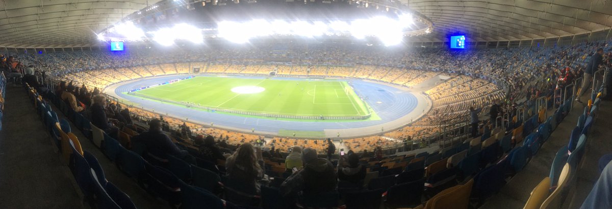 Just been to a Champions League match here in Kyiv with spectators. Shakhtar Donetsk v Inter Milan (£21). Given discussions about allowing fans back in elsewhere ... some observations...