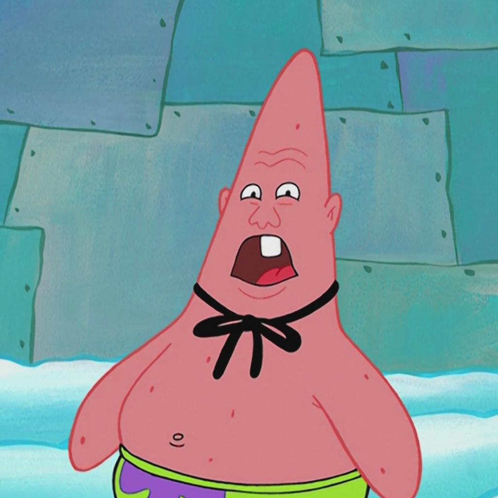 SpongeBob's tweet image. who you calling pinhead?