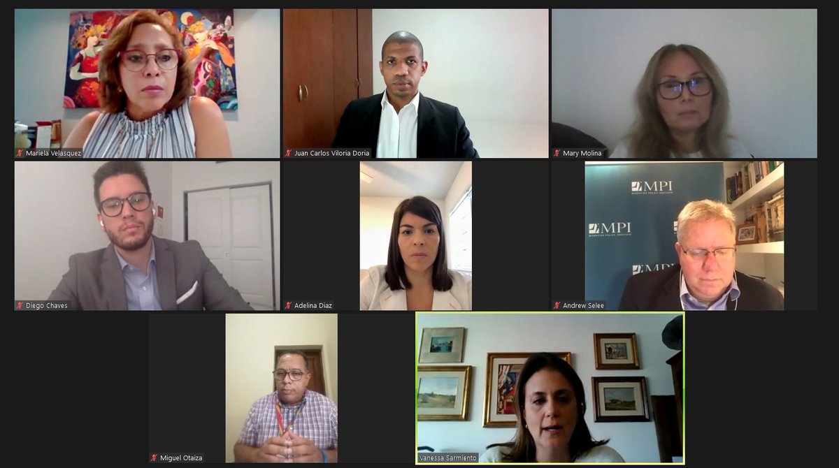 A esta hora participamos en el Diálogo con miembros de la Coalición por Venezuela, espacio organizado por @MigrationPolicy https://t.co/H4YtL1UE9m