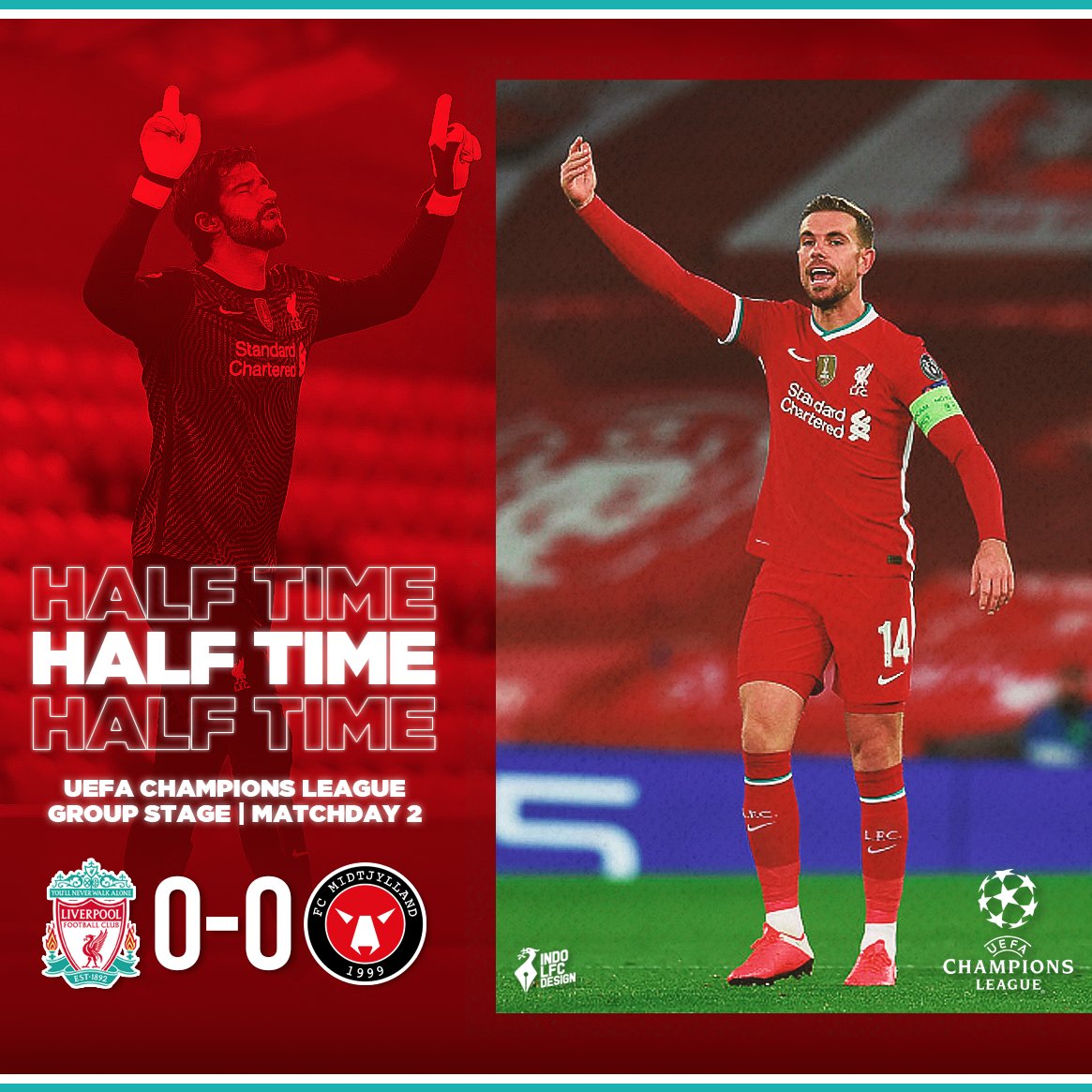 IndoLFCDesign's tweet photo. HALF TIME! ✅

#YNWA #IndoLFCDesign #Liverpoolfc https://t.co/bBCHXC1E65
