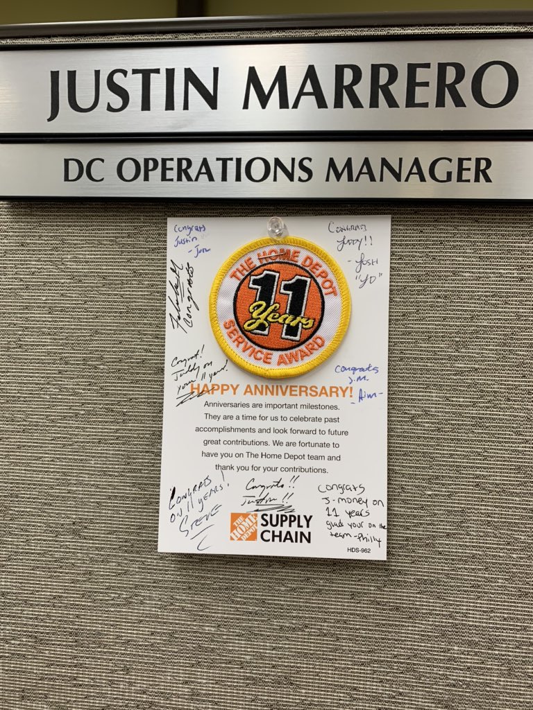 Justin Marrero (@justinm_hd) on Twitter photo #CodeOrange 🍊 🟠🧡 1️⃣1️⃣ Years later still living the dream. Can’t wait to see what the next 1️⃣1️⃣ Years bring! #TheHomeDepot #BestCompanyEver #HomeDepotStrong 💪 <a href="/JohnMurrey2/">John Murrey</a> <a href="/Jimmyhayes6007R/">Jimmyhayes5645</a> <a href="/DannySanchez_HD/">Danny Sanchez</a> @jd5645THD @laurenstaleyyy #CodeOrange 🍊 🟠🧡 1️⃣1️⃣ Years later still living the dream. Can’t wait to see what the next 1️⃣1️⃣ Years bring! #TheHomeDepot #BestCompanyEver #HomeDepotStrong 💪 <a href="/JohnMurrey2/">John Murrey</a> <a href="/Jimmyhayes6007R/">Jimmyhayes5645</a> <a href="/DannySanchez_HD/">Danny Sanchez</a> @jd5645THD @laurenstaleyyy
