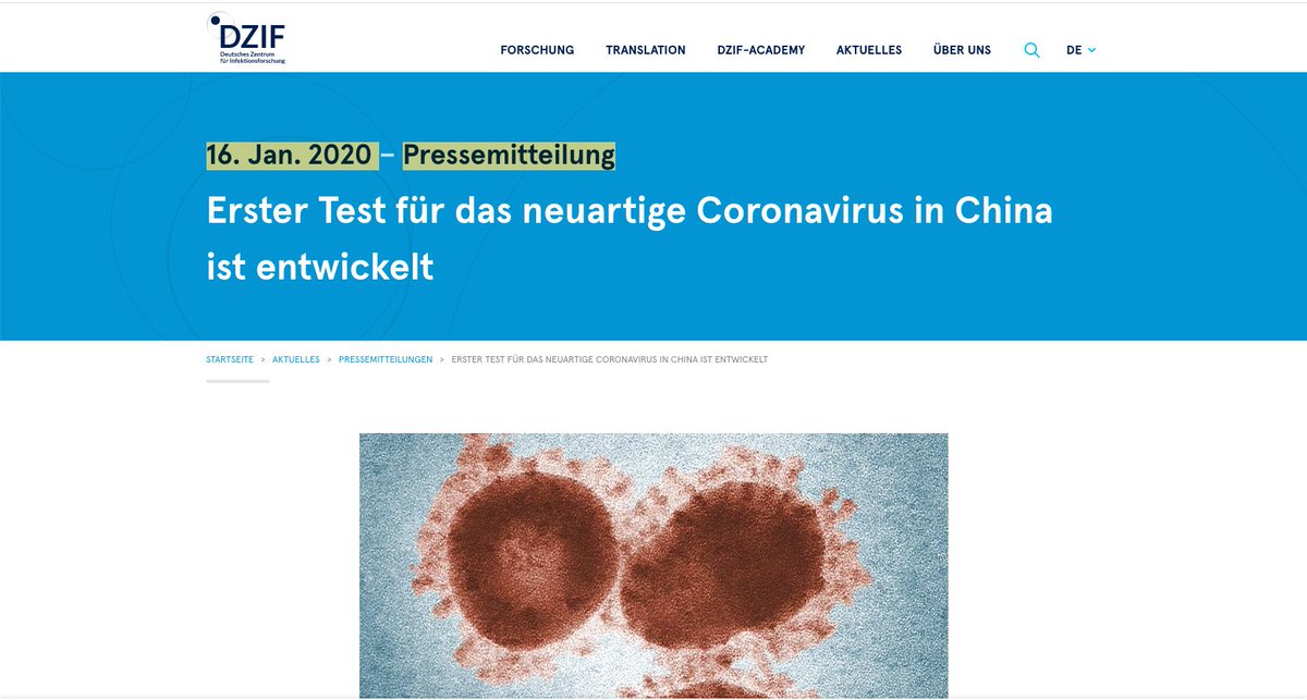 18/124 "Anomaly II":On 16th Jan 2020 a press-release is published at DZIF - German Center for Infectious Research: 1 week prior to the actual Pubmed submission. Yes, this is a no-go when it comes to major scientific releases.  https://archive.is/WquSa  /  https://bit.ly/35uOh4s 