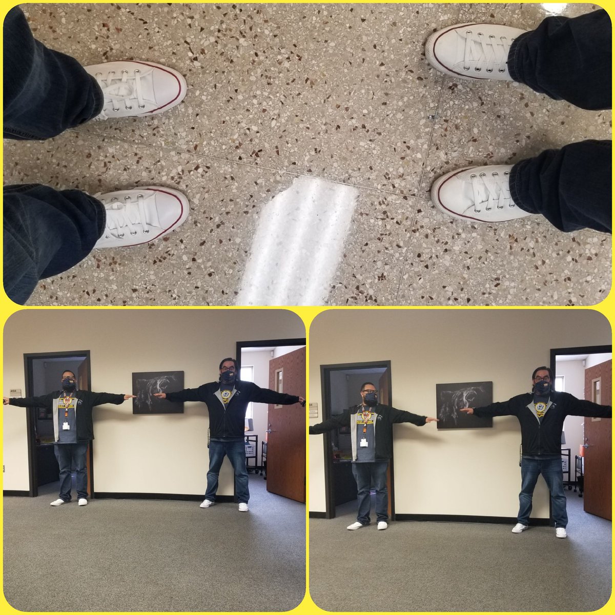 Chucks ☑
<a href="/WestBriarMS/">West Briar Middle School</a> shirt and jacket ☑
Glasses ☑
Teaming up against drugs with <a href="/UT_Raul/">Raul Ordaz</a> ☑
#WeAreWestBriar #WestBriarStrong #RedRibbonWeek2020