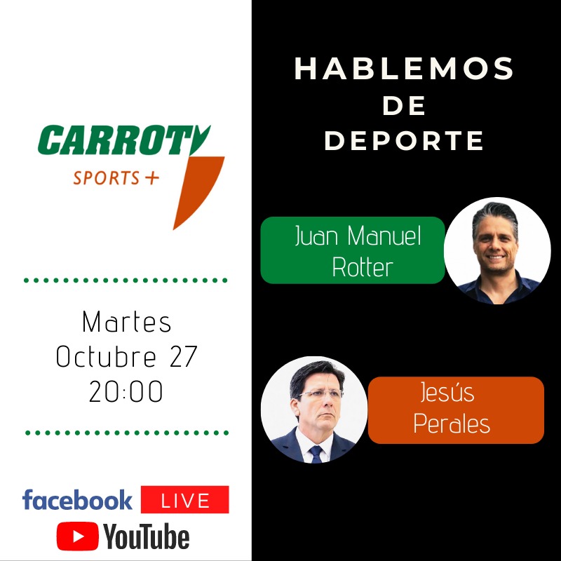 Hola, recuerden que hoy tenemos programa en <a href="/CarrotvSports/">Carrotv Sports +</a> en Facebook a las 8 pm "Hablemos de Deporte" donde tendré el gusto de recibir como invitado a <a href="/JesusPeralesNL/">Jesús Perales Navarro</a> Director del <a href="/nlindeoficial/">INDE Nuevo León</a> y Presidente de la @FMVBvoleibol, una combinación interesante de gestión deportiva