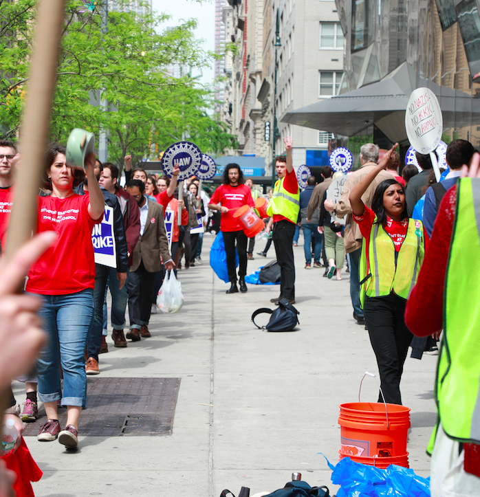 wetheworkers1's tweet photo. Our universities are on a path to more precarious labor, cuts, &amp; admin bloat. But there is another option, where worker councils make decisions &amp; workers are treated with respect. Vote for We the Workers and help us halt the austerity at NYU &amp; TNS. https://t.co/JO1Lr4dNa5 https://t.co/Lx30MsK87C