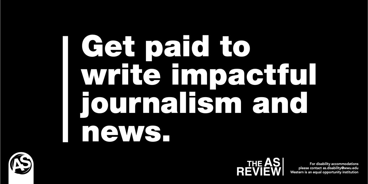 WavelengthWWU's tweet photo. We want you to come write with us!

The AS Review is currently looking for Western students of all majors to come work with us to put out the news that students want and need to hear.

More information available: https://t.co/5AQ3KYtOqs https://t.co/5fEgF3qaL6