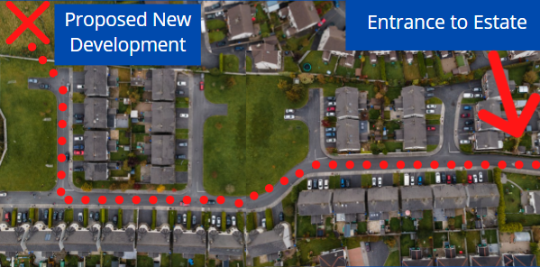 DroimNa's tweet photo. PLEA TO PROTECT DROIM NA CILLE 
1/1 This is the route that huge construction traffic would have to travel to get to the proposed development site from the main Caheronaun road, along with all associated delivery trucks, lorries, vans and construction workers vehicles. https://t.co/N1PbfjoQXL