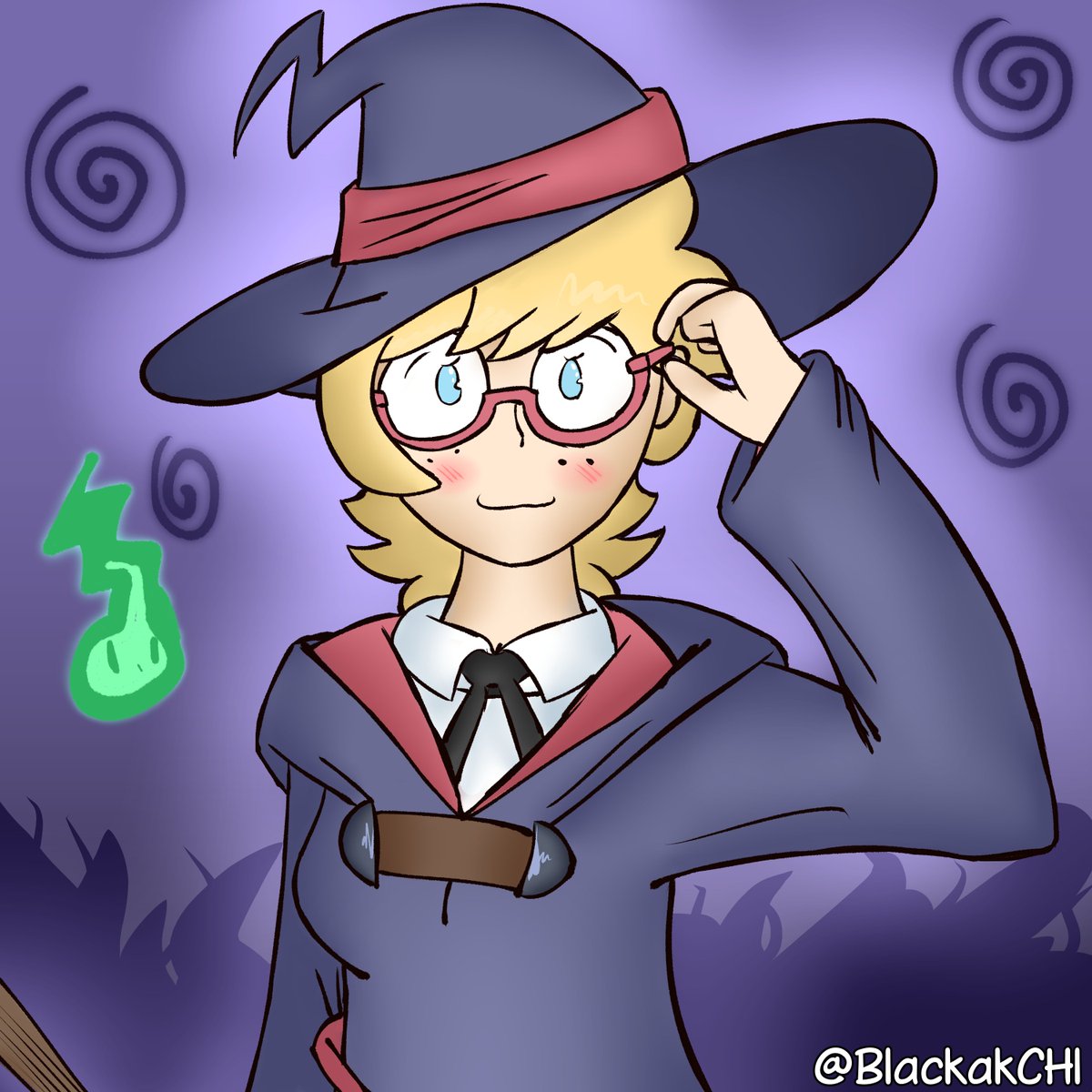 Blackakseba Commission For Notsofuriousth Lotte Jansson From Little Witch Academia ロッテ ヤンソン生誕祭 Lwa Jp Digitalart Fanart