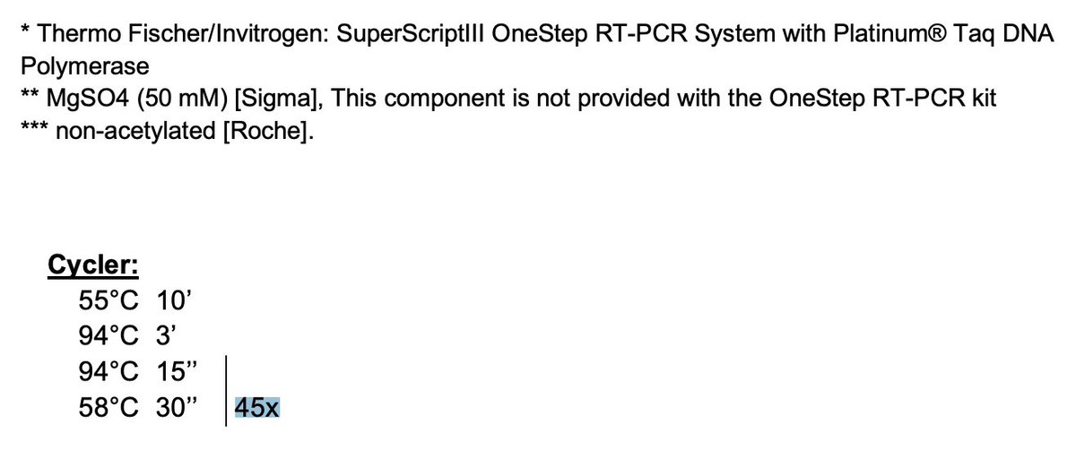 41/124 Lets peek deeper into recommended Cycles / CT-value in Drosten's protocol. We can spot an absurd 45 Cycles-value there.  https://bit.ly/3jrysjN 