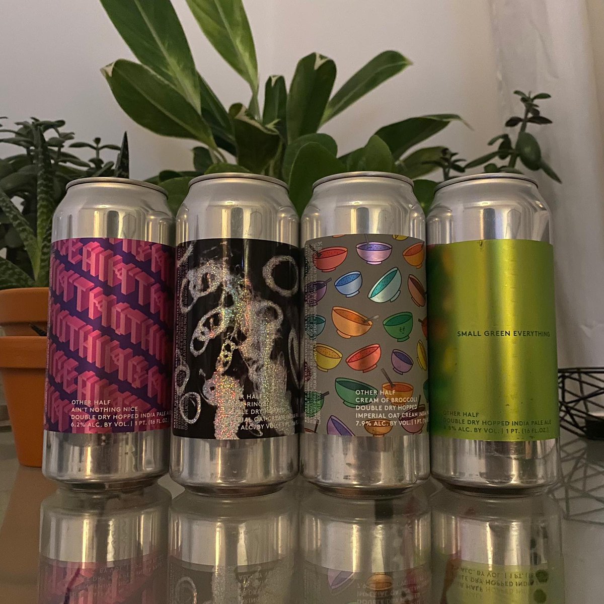 Nice little mixed 4 pack from <a href="/OtherHalfNYC/">Other Half Brewing</a>. Ilike that "drink fresh" can also be interpreted as "show no self restraint whatsoever"