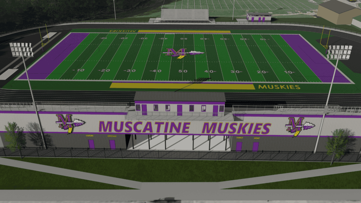 DiscoverMuskie's tweet photo. The Roy J Carver Charitable Trust has made a $1 million grant for Muscatine Community School District to install field turf at Muscatine Community Stadium. Learn ore about the project by clicking the link below. 

https://t.co/dBm0QAKx7T https://t.co/QtPEnMh9NG