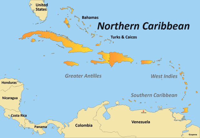 where is cuba on the map