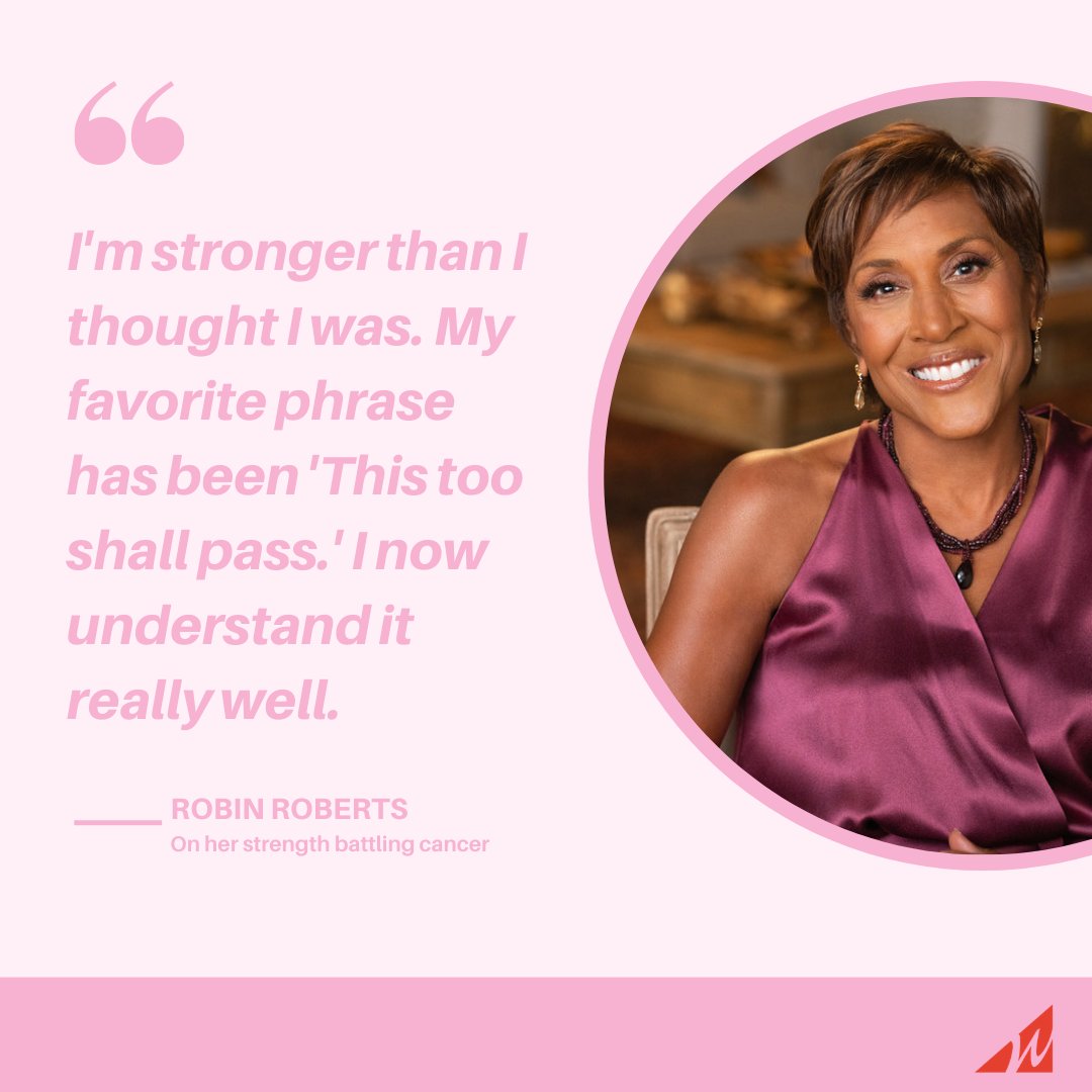 WictC's tweet photo. Robin Roberts on her strength battling cancer, "I'm stronger than I thought I was..." Great inspiration to carry with us throughout these trying times. https://t.co/g9N248NLKA