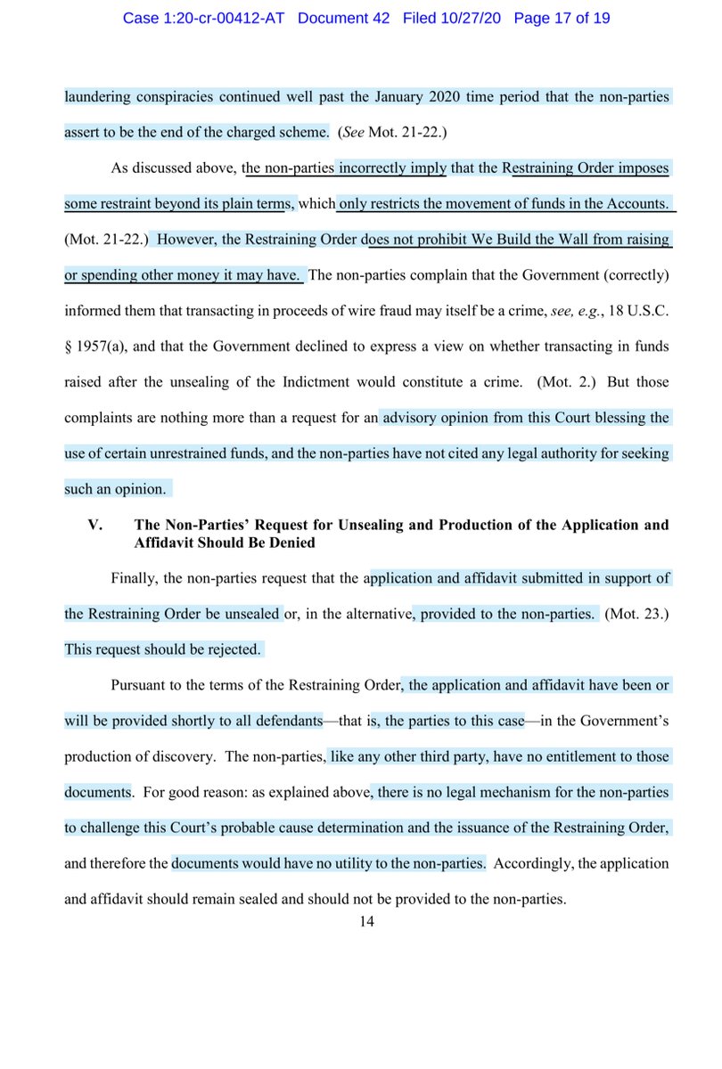 WHOAWHOAWHOA - yes I really do read 99% of everything I tweet and HELLO DOLLY“..are necessary because revealing any of the foregoing categories of information would seriously jeopardize the ongoing investigation”me thinks  @DonaldJTrumpJr next?