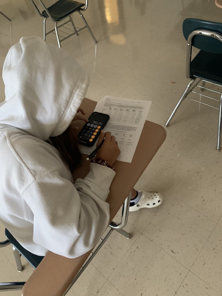 RealPMschool's tweet image. PMers hard at work in applied math! #DreamLeadAchieve @BayShoreSchools