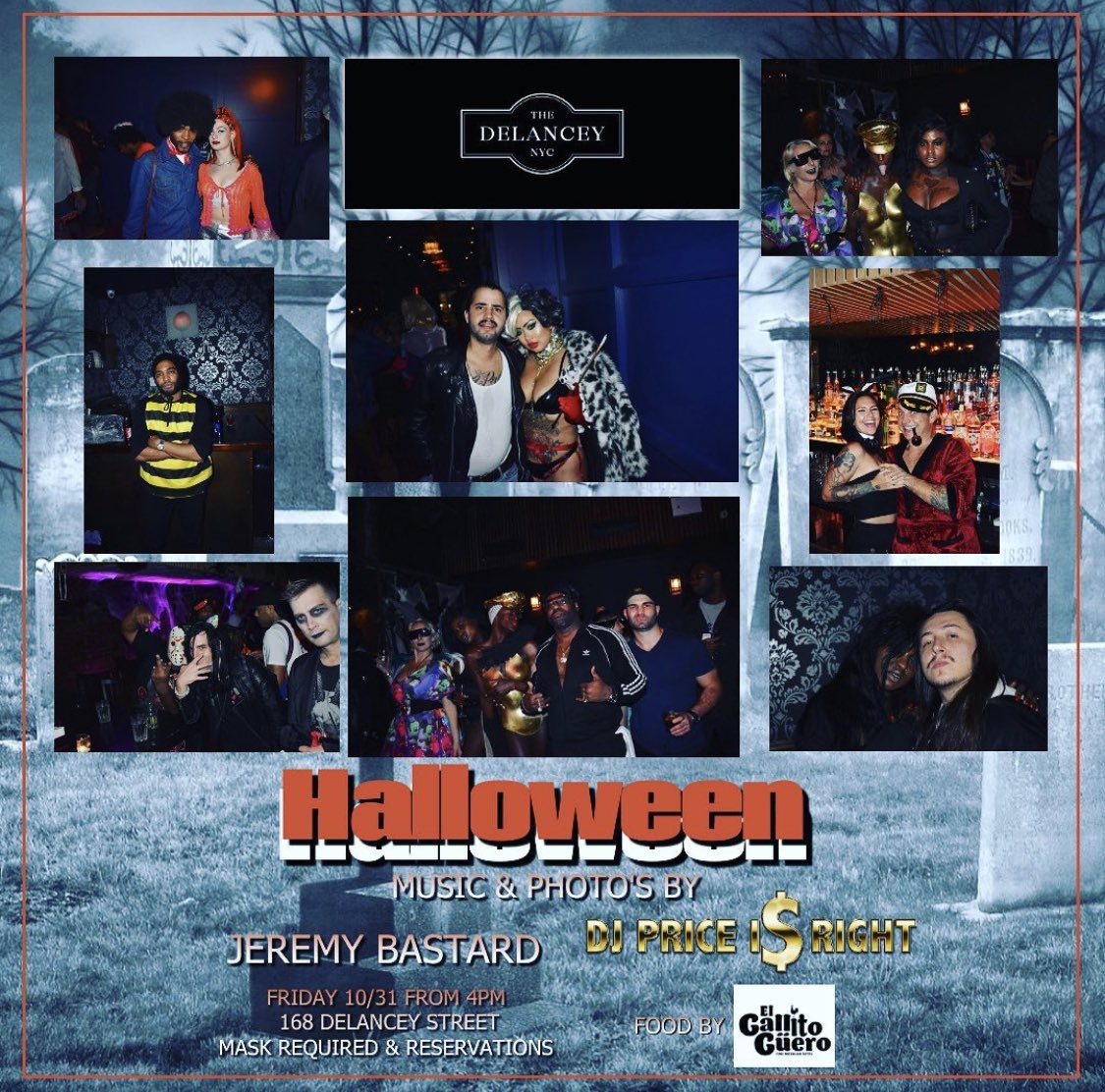 The Delancey (@thedelancey) on Twitter photo 🧟♀️ DON’T MISS IT! 🧛🏻♂️ #Halloween Weekend 🎃 Beats By @djpriceisright & <a href="/jeremybastard/">jeremybastard</a> 🌮 Bites By @elgallitoguero ☠️ Email Or Call Us NOW To Reserve Your Spot On The Rooftop 👻 🧟♀️ DON’T MISS IT! 🧛🏻♂️ #Halloween Weekend 🎃 Beats By @djpriceisright & <a href="/jeremybastard/">jeremybastard</a> 🌮 Bites By @elgallitoguero ☠️ Email Or Call Us NOW To Reserve Your Spot On The Rooftop 👻