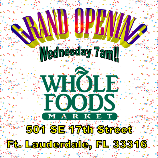 SmilinBobsDip's tweet photo. Join in the Celebration Whole Foods Market! 
#wholefoodsmarketopening https://t.co/iQUHSzpCt6