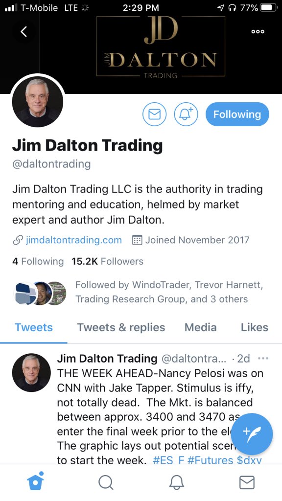 Jim Dalton, one of the most famous market profile traders, many banks and order flow traders use his ideas everyday in their trading. Worth looking at, I have been studying the profile for the past year. https://t.co/LguatBbEfn