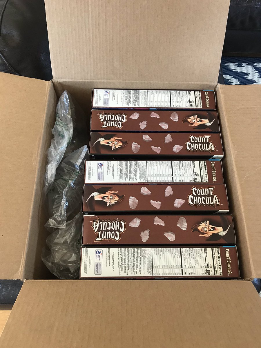 Point: 2020 is irredeemable.
Counterpoint: [grown man receives seven boxes of Count Chocula delivered to his house].