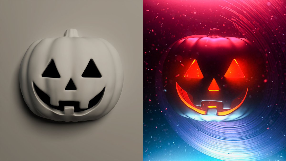 AsyncArt's tweet photo. "ˈpum(p)kən" is another 3D rendered by @animatttic for #AsyncHalloween Contest. 

A happy #JackoLantern bursts into colorful lights and magical powers at night. 

Available for bidding: https://t.co/gtoBZwXzGl

#AsyncArt #ProgrammableArt #NFTs https://t.co/pzyu6BTZuT
