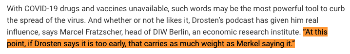 107/124 Back to Germany: Question 4: Why did Drosten all of a sudden change his COVID-19 public-outreach strategy back in March 2020? From "not serious", he did a total flip-over to insighting fear whenever he could. Question 5: Was this strategy arranged with Olfert Landt?