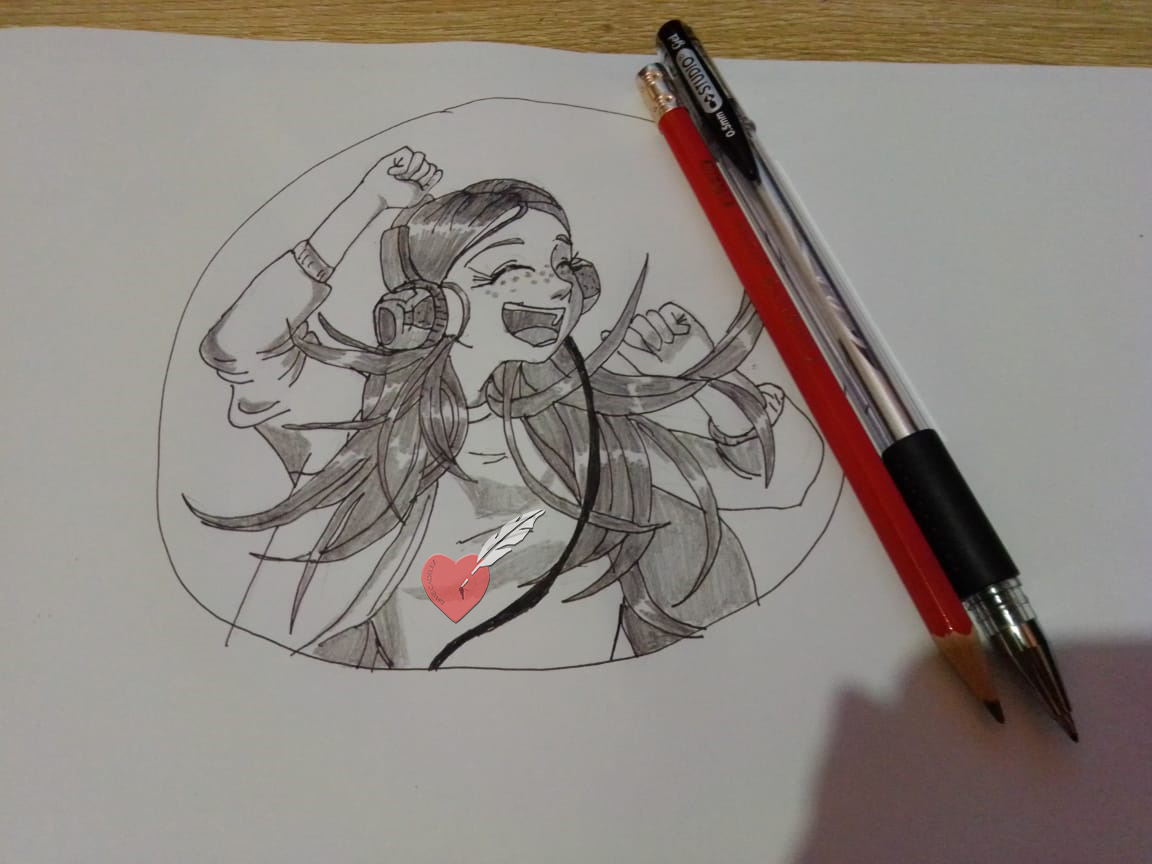 ECadelez's tweet photo. Día 27: Music, del reto #inktober2020 la letra de muchas canciones me inspira cuando escribo mis fics ¿y a tí, a que te inspira la música? #inktobermusic #inkart #facela #penstudio https://t.co/aAJkAqmUOP