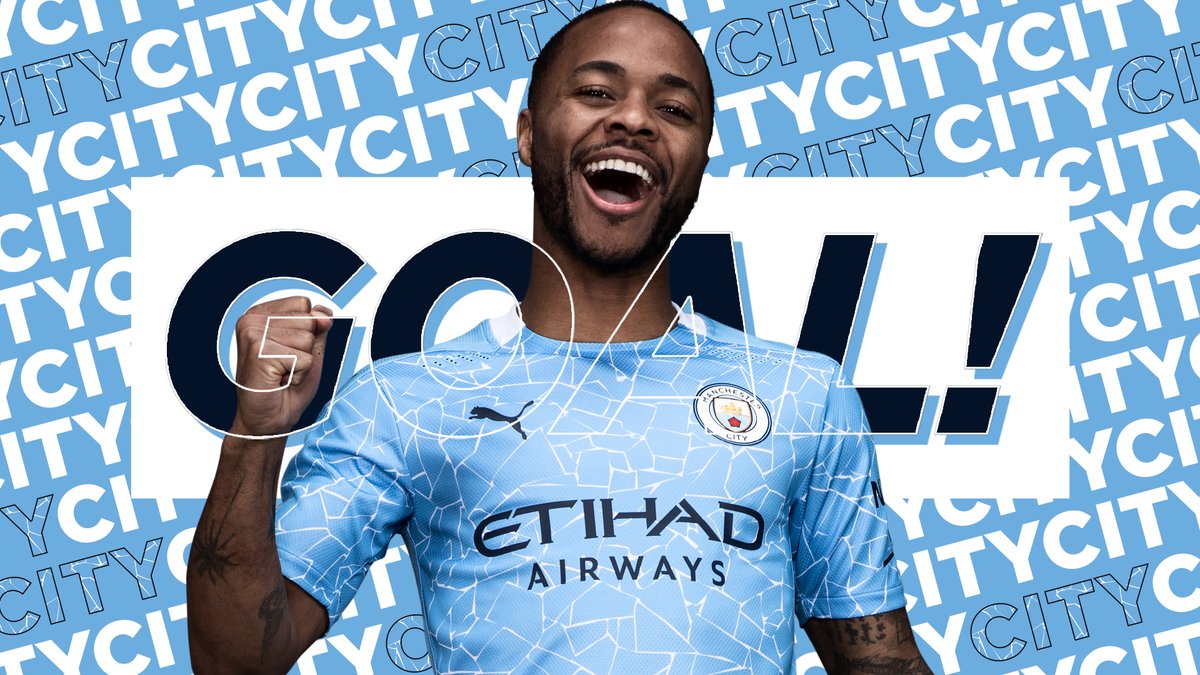 ManCity's tweet photo. THREEEEEEEEE! @sterling7 in on the act! https://t.co/1Qz5ffoPbI