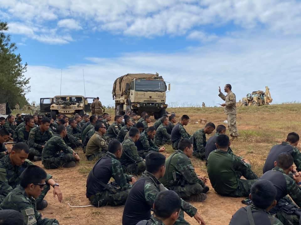 In the @25thID, we train, fight, even worship together. Our own 65th BEB Chaplain, CH (CPT) McPaulnarai, a Buddhist Monk, led services for our Royal Thai Army Partners at JRTC. @2IBCTWarriors @I_Corps @USARPAC #FreeandopenIndoPacific #AmericasPacificDivision