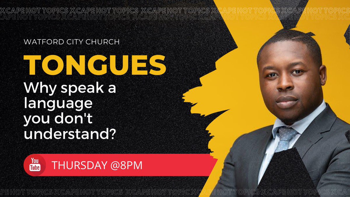 Everything You Wanted To Know About Tongues But Were Afraid To Ask!

Join us next THURSDAY 29th at 8PM for a live discussion 🔥 
With Pastor Richard Kwakye <a href="/RichardKOnline/">Richard Kwakye</a>