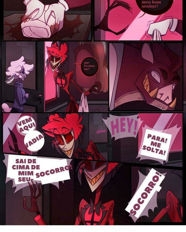 HHotelbr's tweet photo. Comic oficial do Alastor parte 4 [Final]

Essa comic foi traduzida por gabsmatos [No instagram] 
Então todos os créditos vão para ela!

#HazbinHotel #HazbinHotelAlastor #HazbinHotelbr #alastorcomic https://t.co/SdubStZwyf