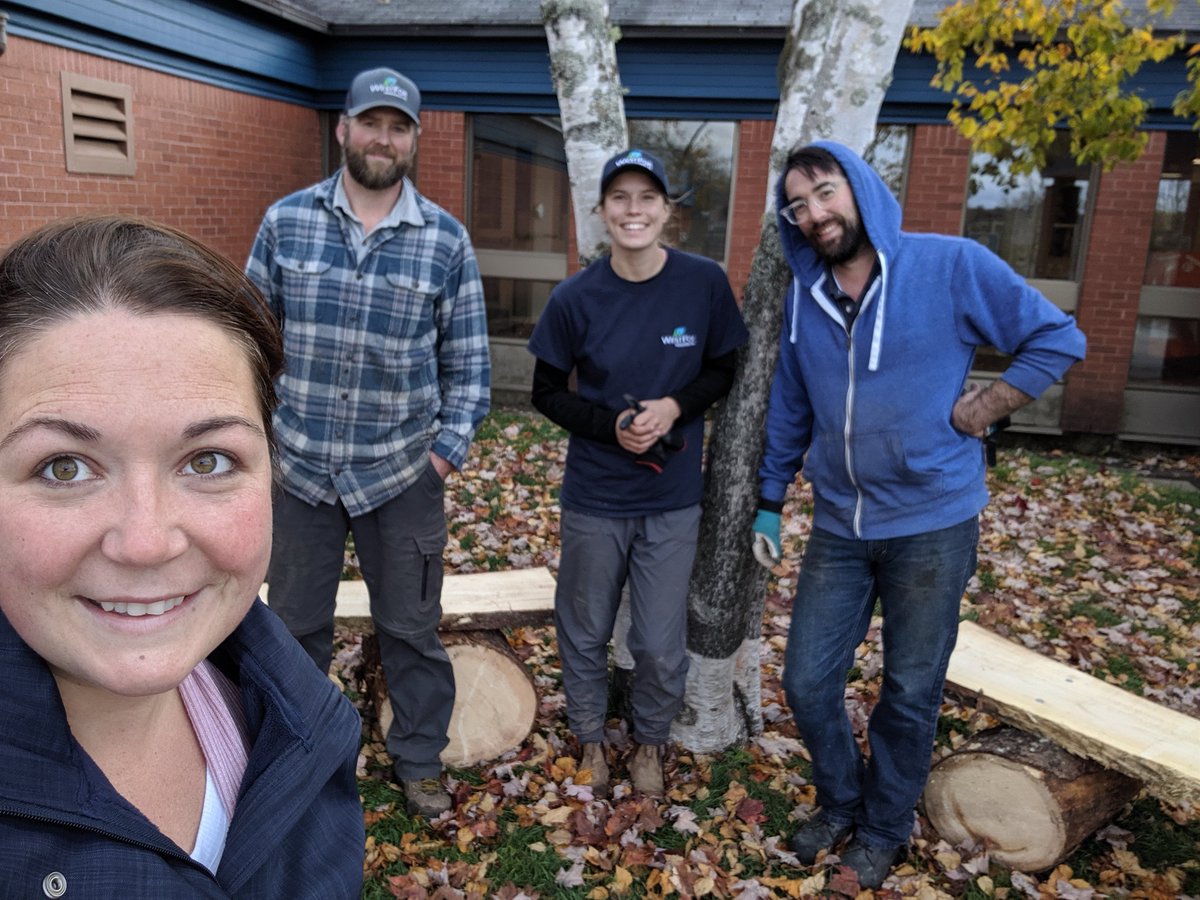 mrs_legrow's tweet photo. Outdoor classrooms in the making!  Thank you WestFor Management Inc. @HollandrdHRSB @HRCE_NS https://t.co/qYNVNgT7lI